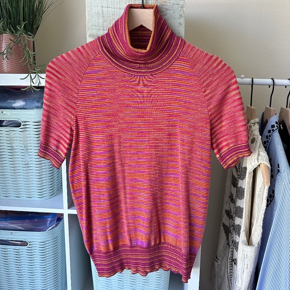 Missoni |  VINTAGE 1980's Turtleneck Sweater size 40  AUTHENTIC Orange Label - Picture 9 of 12